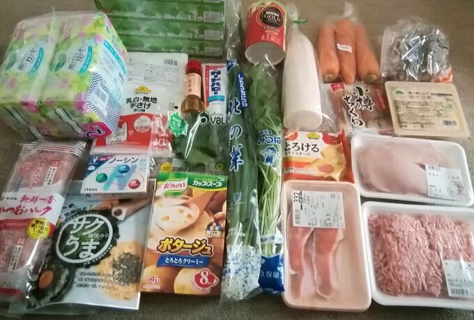 1週目の買物全体