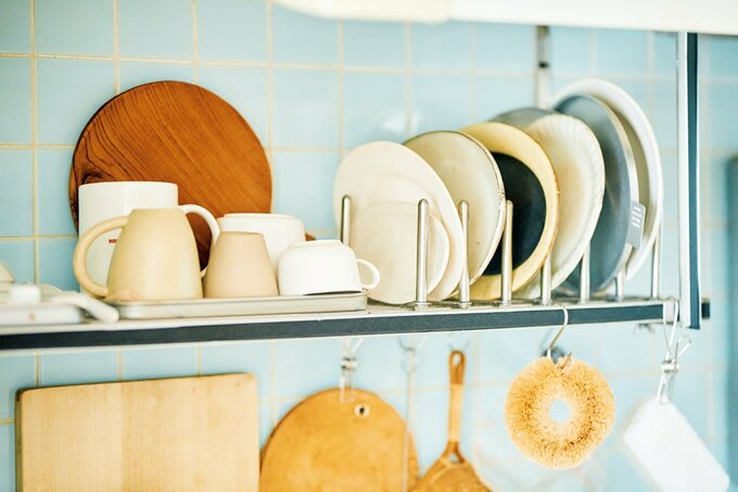 イケアの鍋ぶた立て