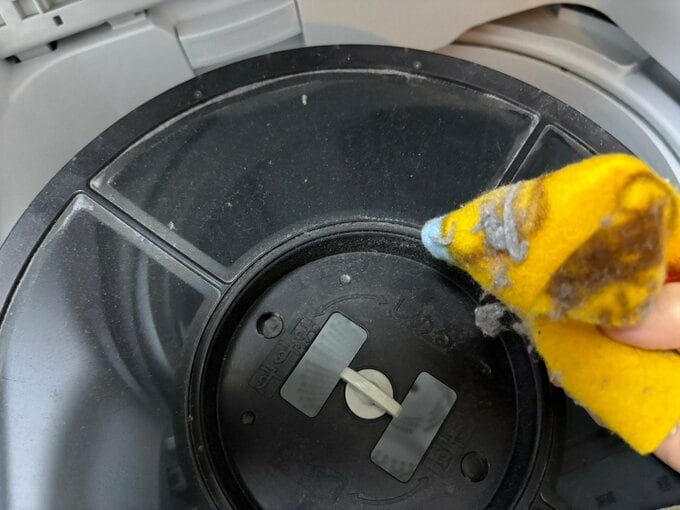 フィルター掃除の様子