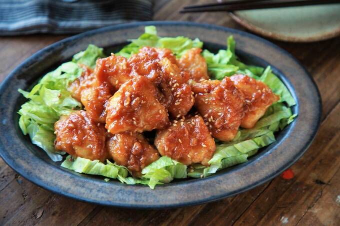 鶏胸肉のみそマヨ焼き