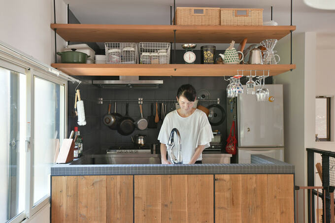 業務用コンロとシンク