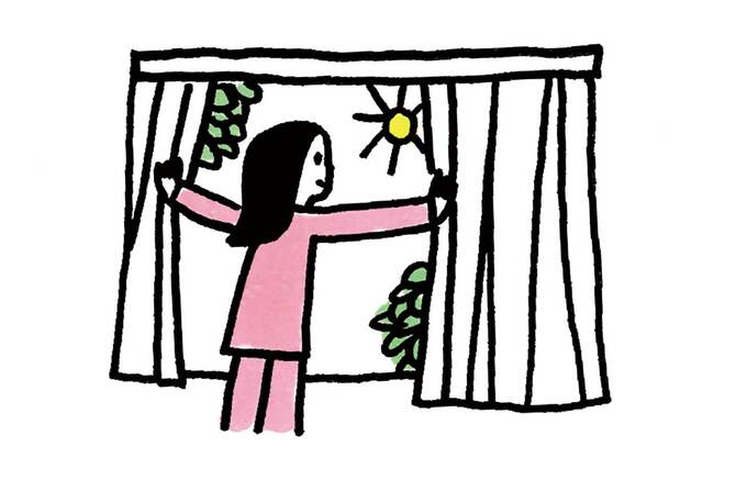 カーテンイラスト