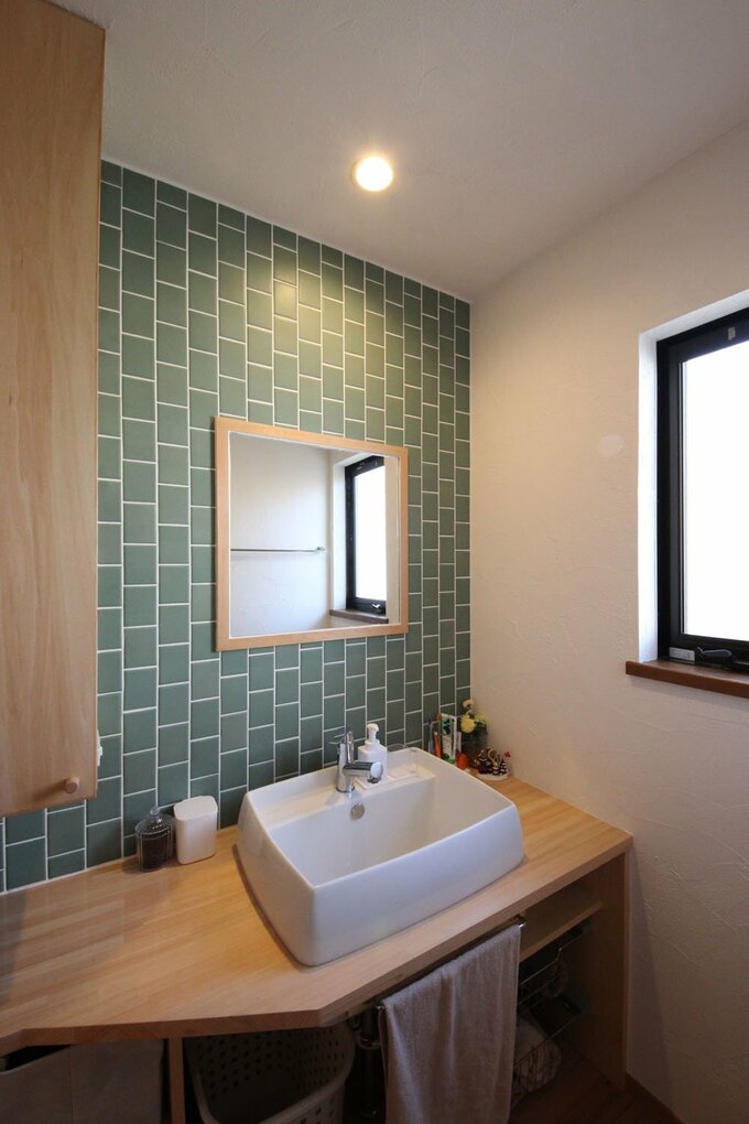 すっきりとした洗面所