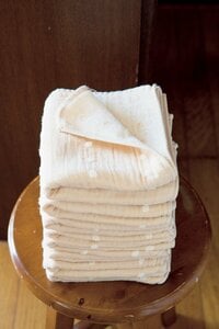 ベルメゾンの片面ガーゼのかるふわタオル