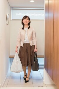 スーパー袋を携えて帰宅