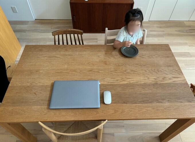 150cmのダイニングテーブル