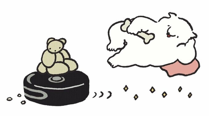 イラストお掃除ロボット