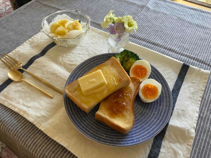たみーさん休日の朝食例