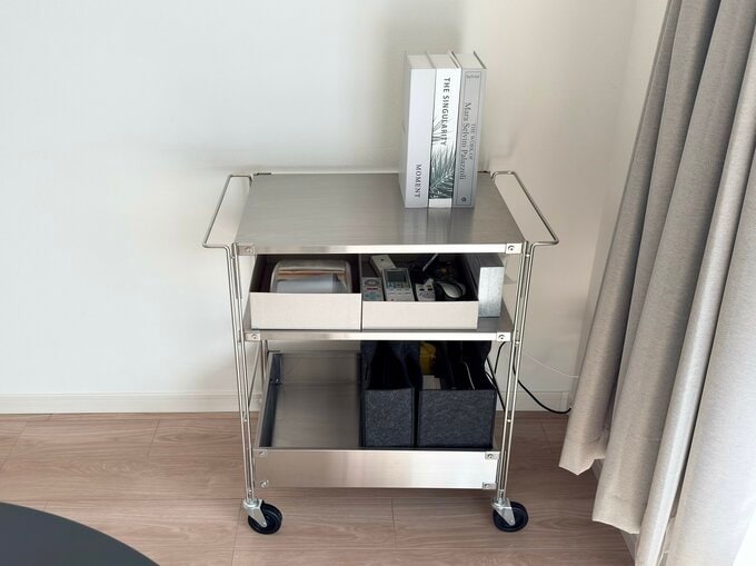 リビングで使うものはここにあるだけ