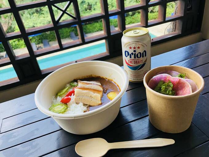 カレー、ビール