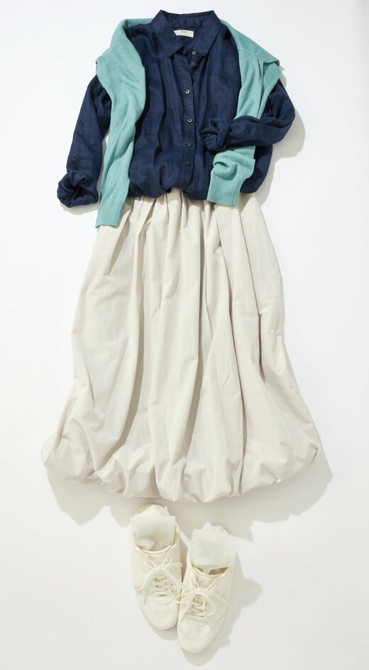 バルーンスカートコーデ2