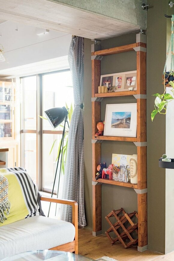 木材つっぱり棒写真縦