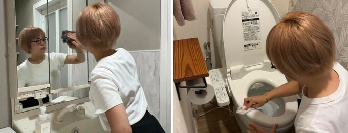 洗面所とトイレの掃除