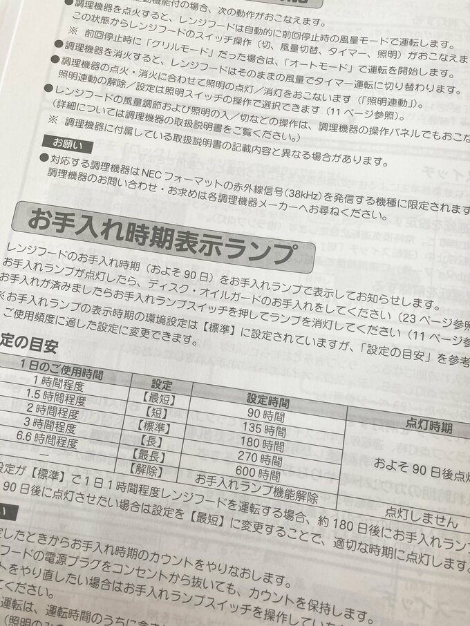 お手入れの解説