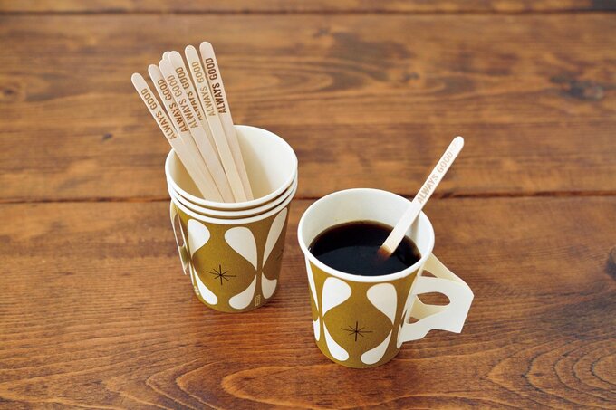 コーヒーにマドラー