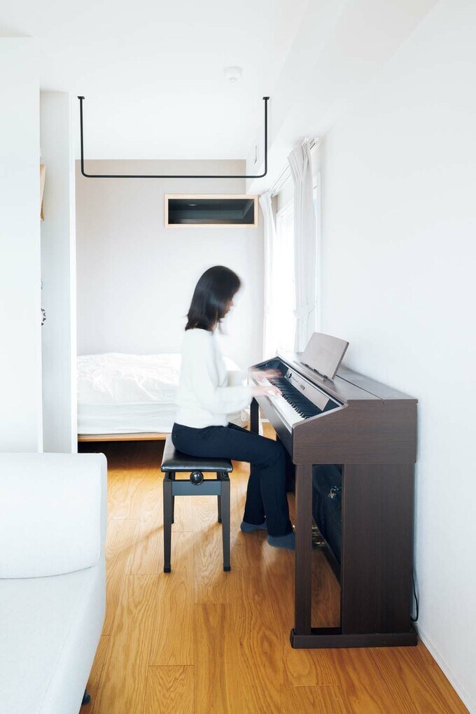 妻のベッドスペース