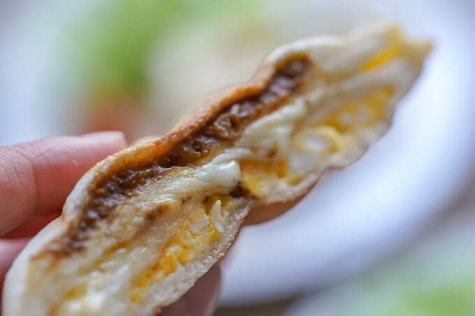 ホットサンド断面