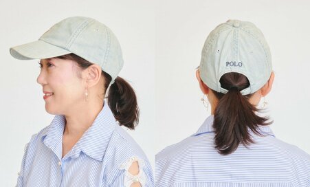 50代、帽子のとき「髪は結んだ方がいい」。こなれて見えて、髪もパサつかない