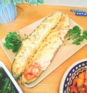 ゴーヤの肉詰め