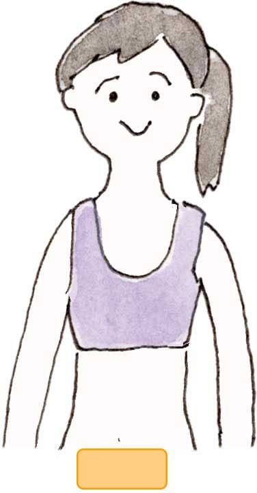 イラスト女子上半身