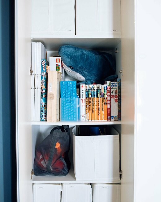 押し入れで一時保管