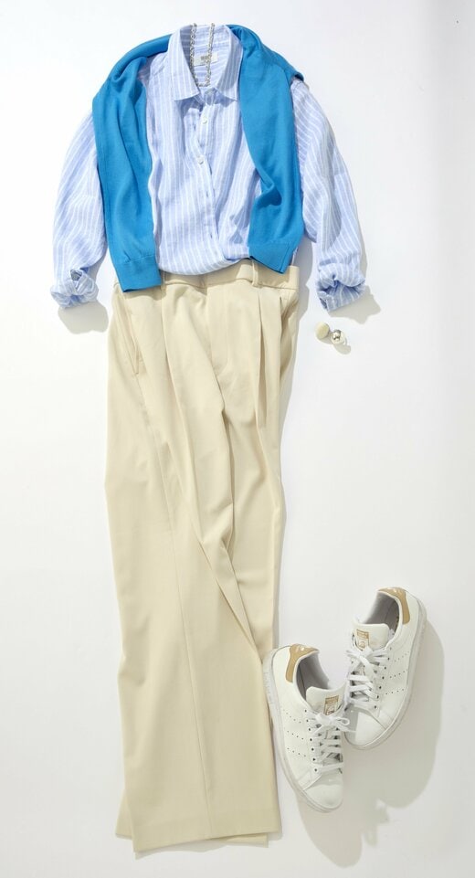 ワイドパンツコーデ1つ目