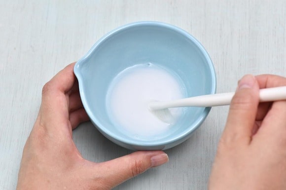 歯ブラシで5回かき混ぜて完成!