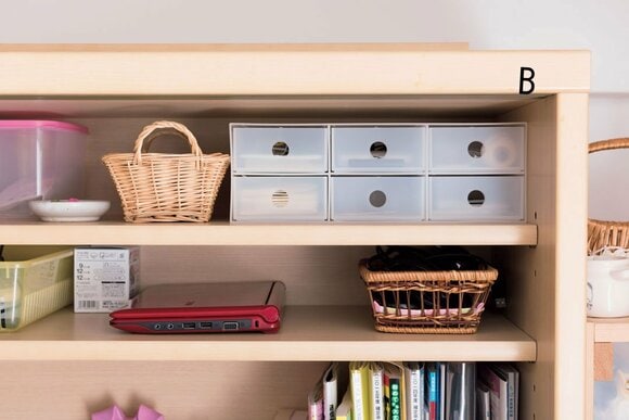 ポイントカードを2山に分けて整理