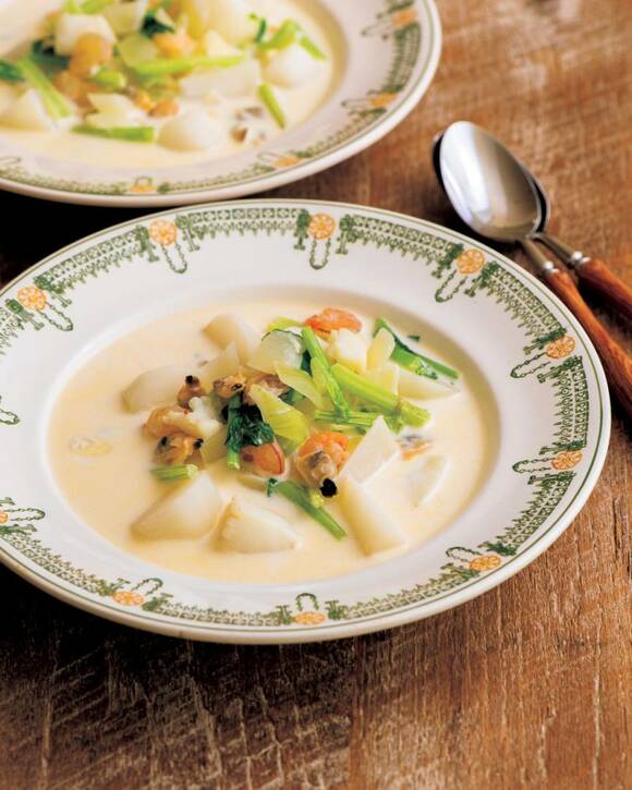 具だくさんシーフードチャウダー