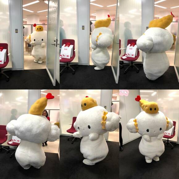 ドアから中々入れないこぎみゅん