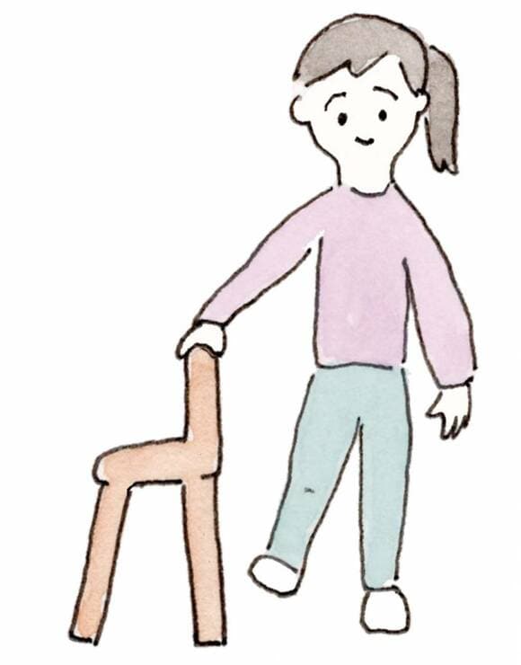 イラストイスと女性