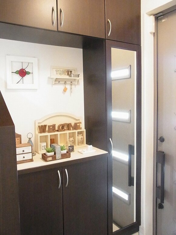 扉を閉めたところ