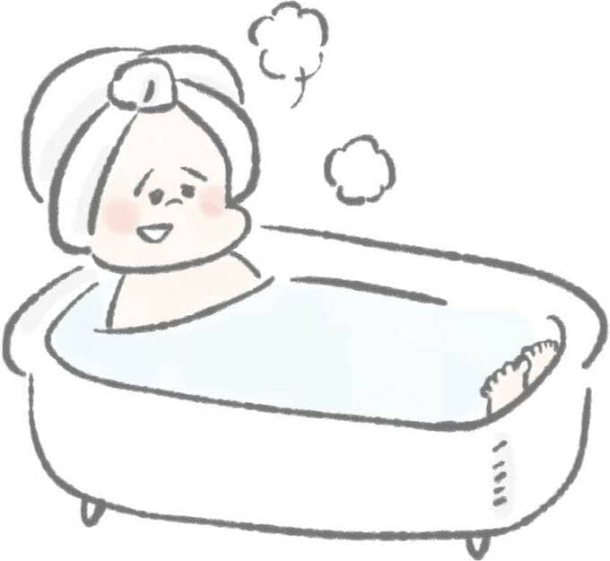 イラスト浴槽女の子