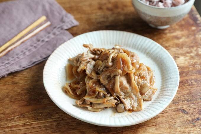 黒酢が入ったショウガ焼き