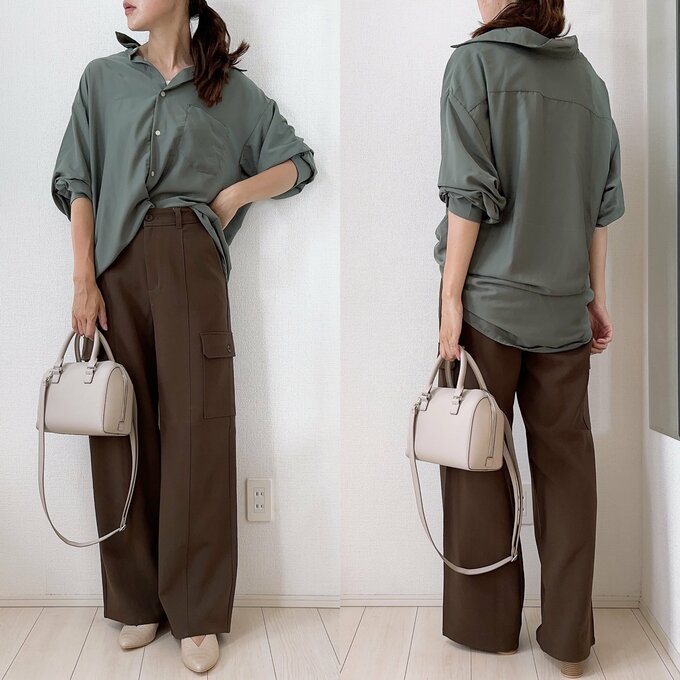 シアーシャツ合わせ