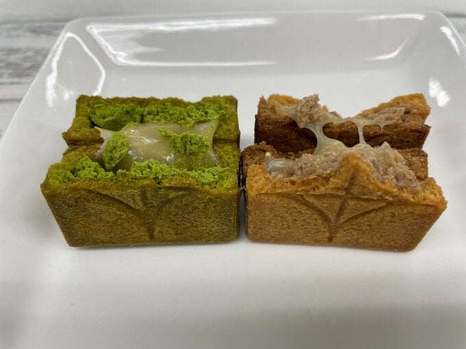 抹茶と栗の中身