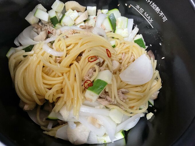 パスタ完成