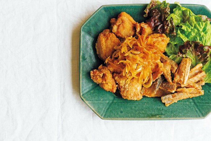 レンコン油淋鶏