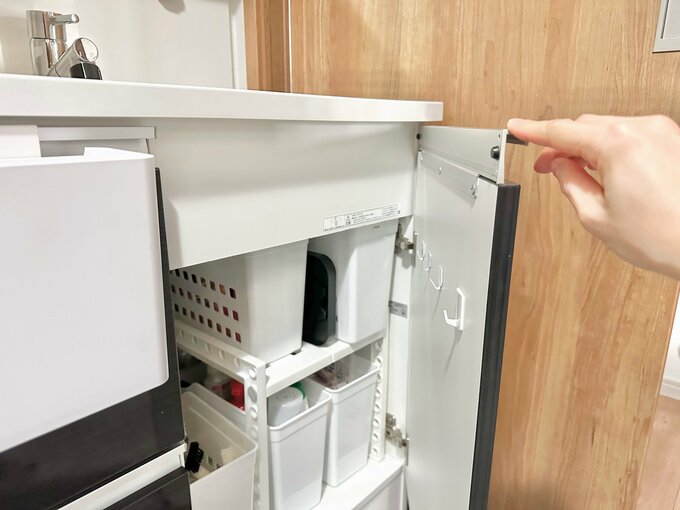 開き戸タイプの収納は使いにくい