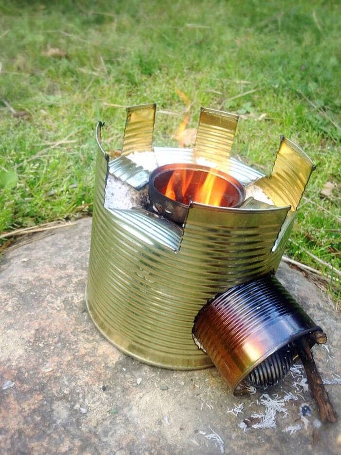 アウトドアに！ガスが止まった非常時にも！トマト缶でできるロケット
