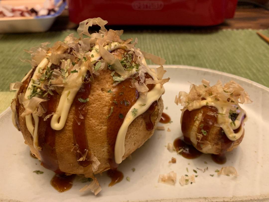 直径10cmのタコ焼きを家でつくってみた！屋台のような味わいに