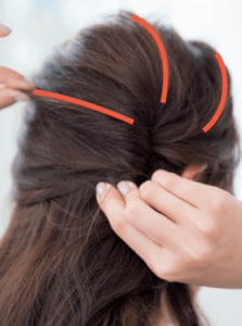 ルーズな毛流れ