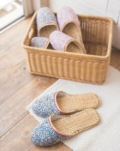 スリッパはイグサ素材に変える