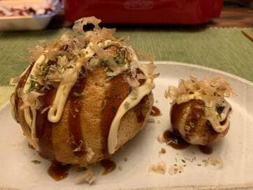 直径10cmのタコ焼きを家でつくってみた！屋台のような味わいに