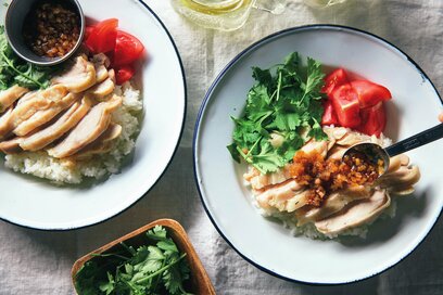 山本ゆりさんの激うま「カオマンガイ風」レシピ。電子レンジでチンするだけ、特別な調味料もなし