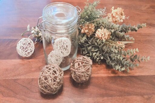 コットンボールのディスプレー