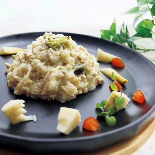 高タンパク低糖質のリゾット 