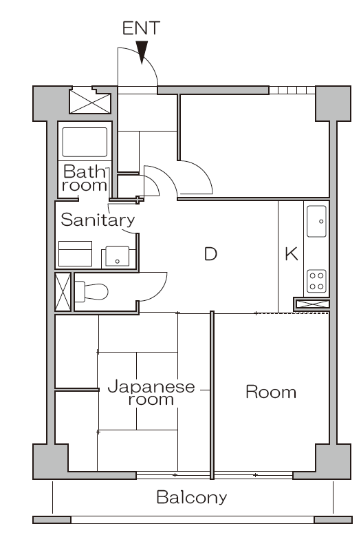 リノベーション前の間取り図