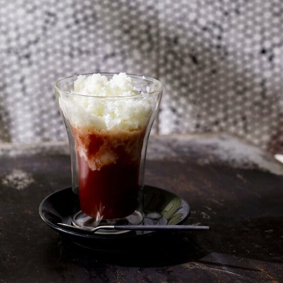 飲むヨーグルト+トマトジュース