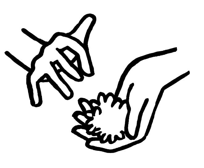 手にお米イラスト